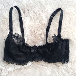 Black Lace Bra